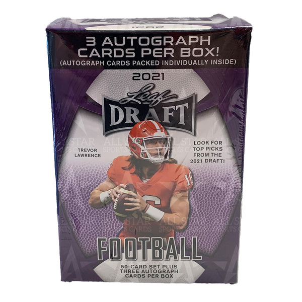 2021 Leaf Draft Football Blaster Box