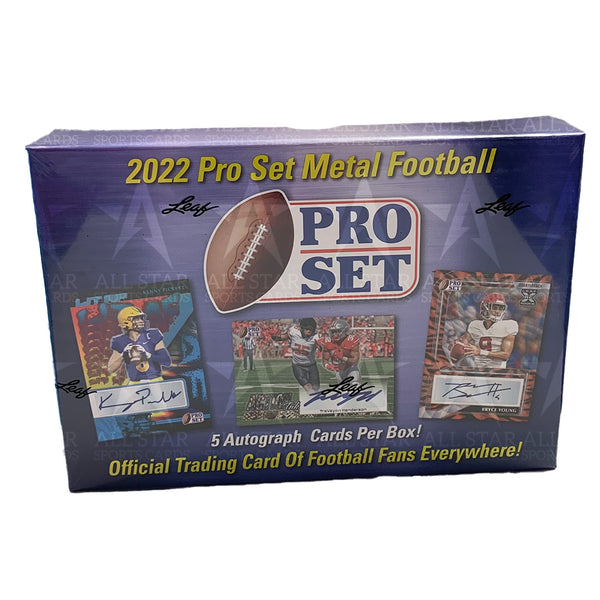 2022 Pro Set Metal Football Hobby Box