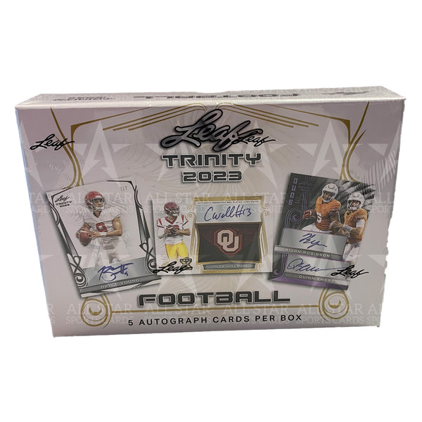 2023 Leaf Trinity Football Hobby Box